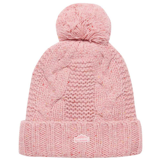 Superdry Γυναικείο σκουφάκι Cable Knit Bobble Beanie